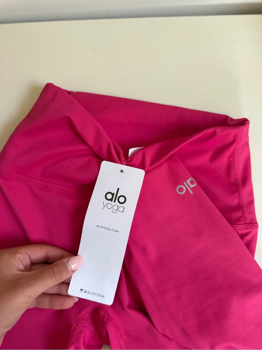 Pink ALO High-Waist Leggings